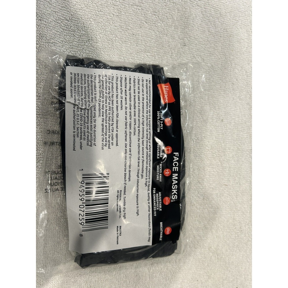 Hanes Reusable Daily Face Cover - 5 pack